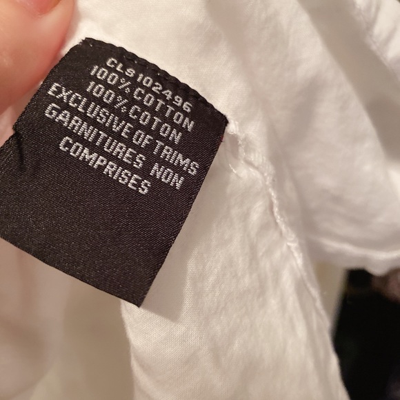 100%cotton boho off shoulder embroidered top - Picture 3 of 3